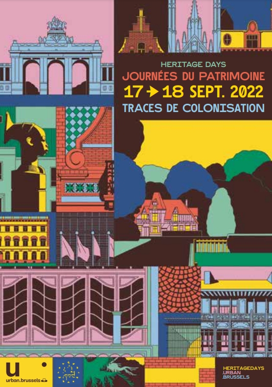 Couverture du programmes des journées du Patrimoine 2022 à Bruxelles